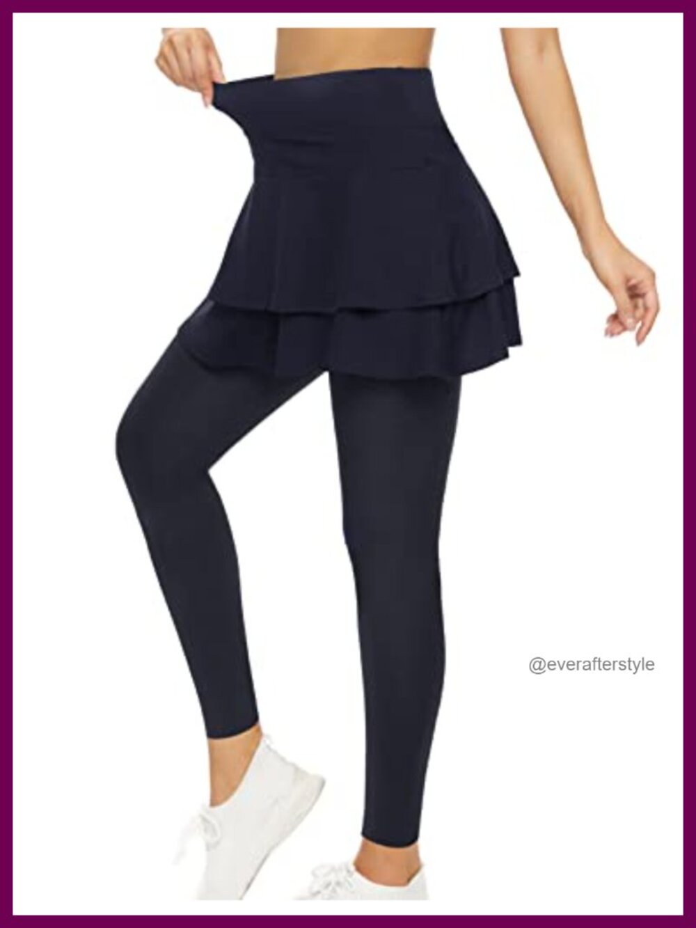 Women's Tennis Skirted Leggings with Pockets Golf Skort Athletic